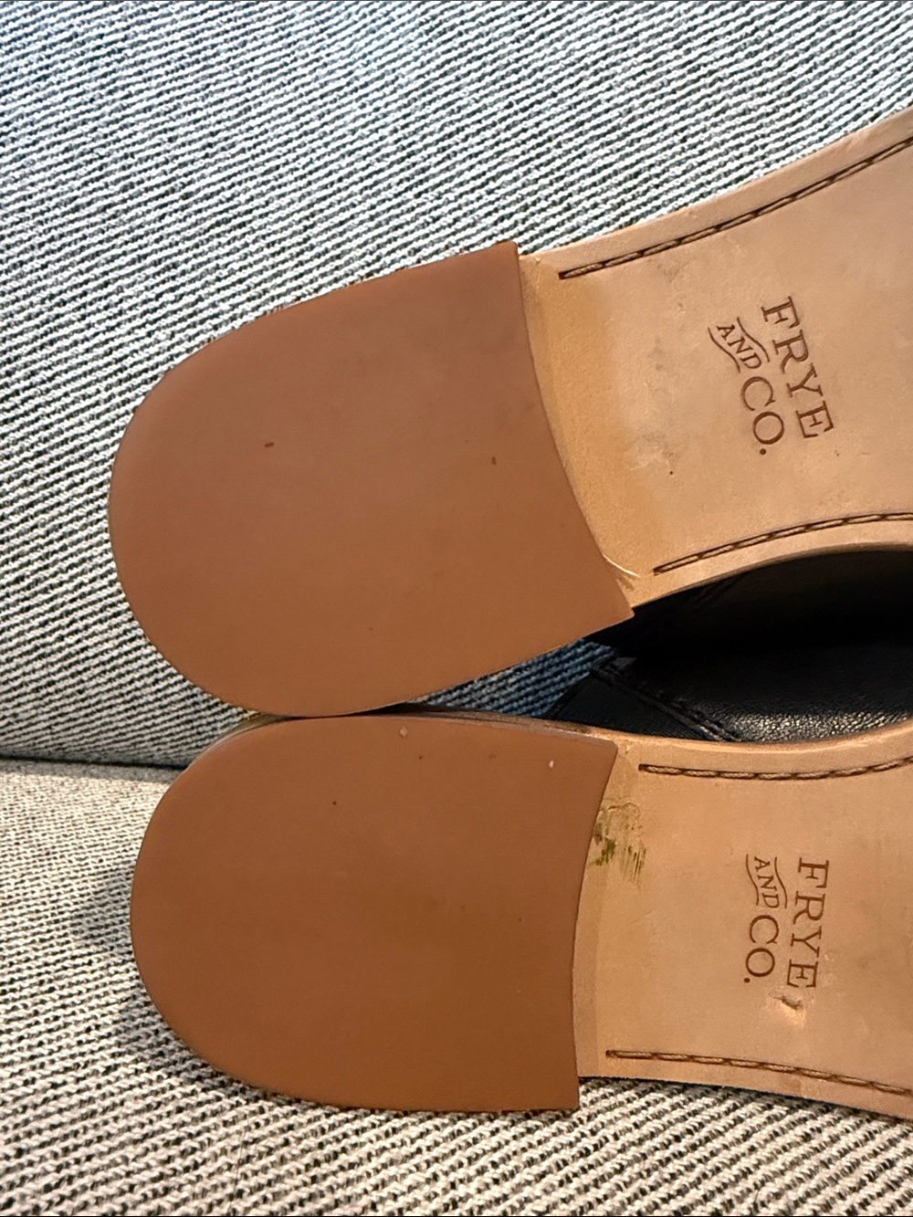 Frye Black Leather Slide Mule - Picture 4 of 7